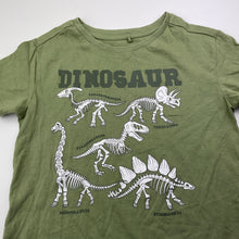 Load image into Gallery viewer, Boys Anko, green cotton tee / top, dinosaurs, EUC, size 5,  