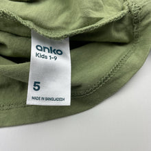 Load image into Gallery viewer, Boys Anko, green cotton tee / top, dinosaurs, EUC, size 5,  