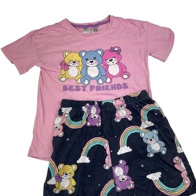 Girls Anko, cotton pyjama top & shorts, FUC, size 8,  