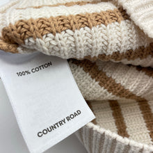 Load image into Gallery viewer, Unisex Country Road, striped knitted cotton sweater / jumper, EUC, size 6,  
