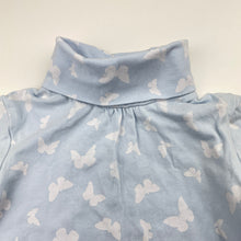 Load image into Gallery viewer, Girls Target, stretchy roll neck top / skivvy, butterflies, FUC, size 3,  