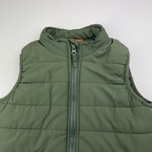 Load image into Gallery viewer, Boys khaki, puffer vest / sleeveless jacket, no labels, armpit to armpit: 34cm, FUC, size 5-6,  