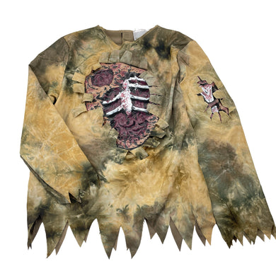 Boys Halloween Costumes, lightweight zombie dress up top, GUC, size 10-12,  