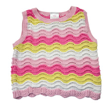Load image into Gallery viewer, Girls Mango, colourful knitted cotton tank top, GUC, size 3,  