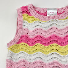 Load image into Gallery viewer, Girls Mango, colourful knitted cotton tank top, GUC, size 3,  