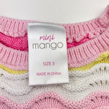 Load image into Gallery viewer, Girls Mango, colourful knitted cotton tank top, GUC, size 3,  