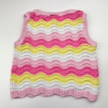 Load image into Gallery viewer, Girls Mango, colourful knitted cotton tank top, GUC, size 3,  