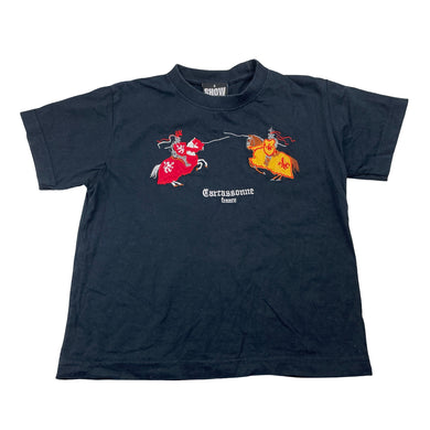 Boys SHOW VENIR, navy cotton tee / top, jousting, FUC, size 6,  