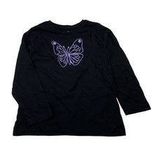 Load image into Gallery viewer, Girls Brilliant Basics, black cotton long sleeve tee / top, GUC, size 5,  