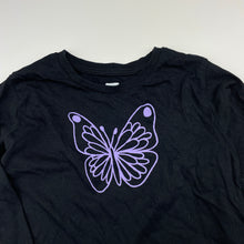 Load image into Gallery viewer, Girls Brilliant Basics, black cotton long sleeve tee / top, GUC, size 5,  