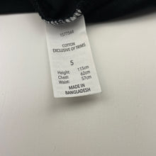 Load image into Gallery viewer, Girls Brilliant Basics, black cotton long sleeve tee / top, GUC, size 5,  