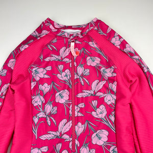 Girls SEAFOLLY, UPF 50+ paddlesuit / long sleeve swim one-piece, NEW, size 12,  