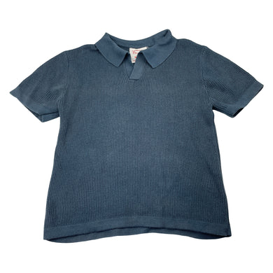 Unisex Cotton On, soft feel knitted cotton short sleeve top, no size, armpit to armpit: 34cm, GUC, size 7-8,  