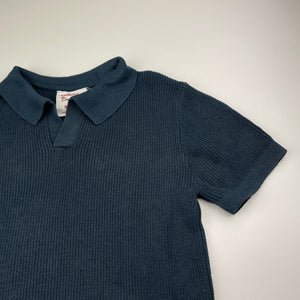 Unisex Cotton On, soft feel knitted cotton short sleeve top, no size, armpit to armpit: 34cm, GUC, size 7-8,  