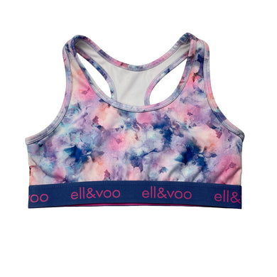 Girls Elle & Voo, cropped sports / activewear top, no size, armpit to armpit: 31cm, GUC, size 8-9,  