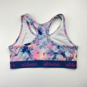 Girls Elle & Voo, cropped sports / activewear top, no size, armpit to armpit: 31cm, GUC, size 8-9,  