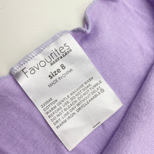 Load image into Gallery viewer, Girls Favourites, purple cotton singlet top, GUC, size 8,  