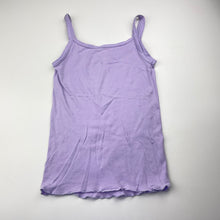 Load image into Gallery viewer, Girls Favourites, purple cotton singlet top, GUC, size 8,  