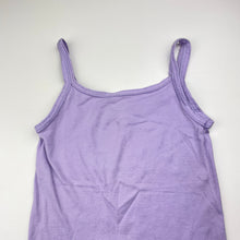 Load image into Gallery viewer, Girls Favourites, purple cotton singlet top, GUC, size 8,  
