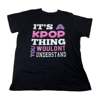 Unisex LAT Apparel, cotton tee / top, K POP, Sz: M, armpit to armpit: 40cm, GUC, size 8-9,  
