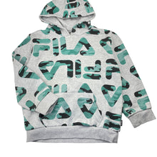 Load image into Gallery viewer, Unisex FILA, fleece lined hoodie sweater, GUC, size 7,  