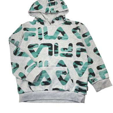 Unisex FILA, fleece lined hoodie sweater, GUC, size 7,  