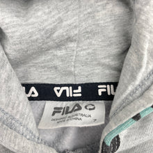Load image into Gallery viewer, Unisex FILA, fleece lined hoodie sweater, GUC, size 7,  