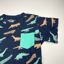 Load image into Gallery viewer, Boys EIGHTY eight, navy cotton tee / top, dinosaurs, FUC, size 7,  