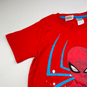 Boys Marvel, Spiderman soft feel pyjama tee / top, EUC, size 6,  