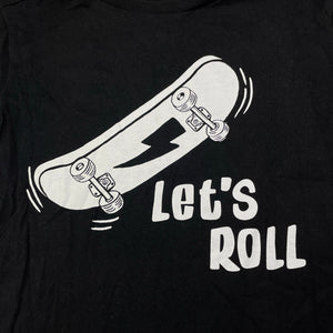Boys Anko, black cotton tee / top, skateboard, GUC, size 7,  