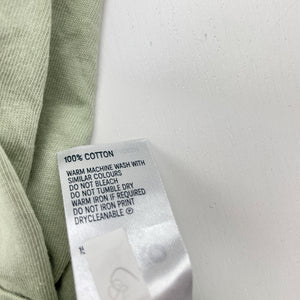 Girls Anko, green cotton singlet / tank top, GUC, size 7,  