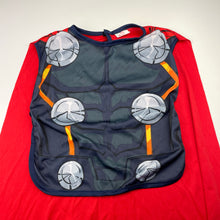 Load image into Gallery viewer, Boys Marvel, superhero dress-up top / cape, GUC, size 5-7,  