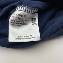 Load image into Gallery viewer, Boys Uniqlo, Minecraft navy cotton tee / top, EUC, size 5-6,  