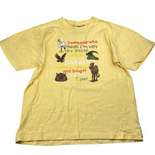 Load image into Gallery viewer, Unisex DAVRIC, yellow cotton tee / top, crocodile, EUC, size 12,  