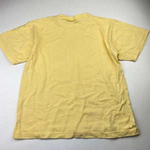 Unisex DAVRIC, yellow cotton tee / top, crocodile, EUC, size 12,  