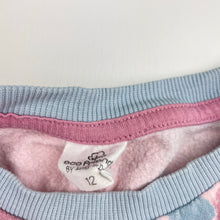 Load image into Gallery viewer, Girls Lily &amp; Dan, fleece lined lightweight long sleeve pyjama top, GUC, size 12,  