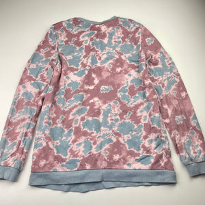 Girls Lily & Dan, fleece lined lightweight long sleeve pyjama top, GUC, size 12,  