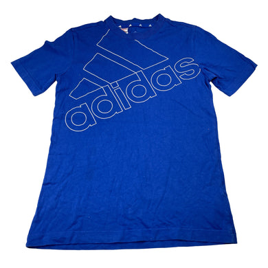 Boys Adidas, blue cotton tee / top, GUC, size 11-12,  