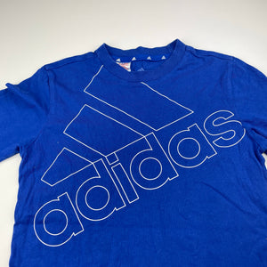 Boys Adidas, blue cotton tee / top, GUC, size 11-12,  