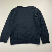 Load image into Gallery viewer, Girls Kids &amp; Co, navy knitted cotton sweater / jumper, GUC, size 4,  