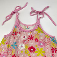 Load image into Gallery viewer, Girls floral, cotton casual summer dress, armpit to armpit: 25cm, FUC, size 0-1, L: 40cm