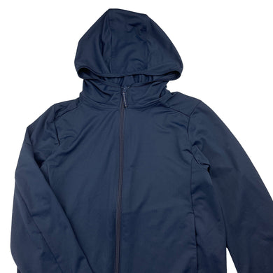 Unisex Uniqlo, navy lightweight zip hoodie sweater, EUC, size 5-6,  