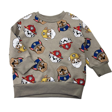 Boys Nickelodeon, Paw Patrol fleece lined sweater / jumper, EUC, size 2,  