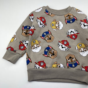 Boys Nickelodeon, Paw Patrol fleece lined sweater / jumper, EUC, size 2,  