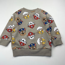 Load image into Gallery viewer, Boys Nickelodeon, Paw Patrol fleece lined sweater / jumper, EUC, size 2,  