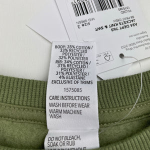 Boys Brilliant Basics, fleece lined sweater / jumper, dinosaur, NEW, size 3,  