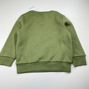 Boys Brilliant Basics, fleece lined sweater / jumper, dinosaur, NEW, size 3,  