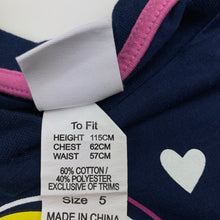 Load image into Gallery viewer, Girls LOONEY TUNES, Tweety &amp; Lola navy tee / top, EUC, size 5,  