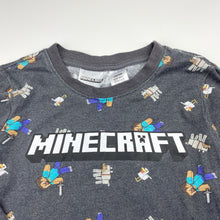 Load image into Gallery viewer, Boys Minecraft, long sleeve pyjama top, wash fade, FUC, size 6,  
