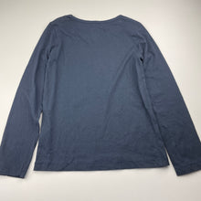 Load image into Gallery viewer, Girls H&amp;T, navy cotton long sleeve top, EUC, size 7,  